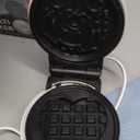 6-in-1 Mini Waffle Maker With Removable Plates, 4.5'' Mini Waffle Iron for Holidays, Parties & Events Waffle Maker Machine, 8 Plates with Premium Ceramic Coating, White