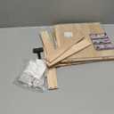 DORYBEN Acrylic Display Case with Adjustable LED Light, 5 Tier Clear Display Box Dustproof Showcase for Action Figures, Collectibles and Mini Toys, Assembly Display Cabinet(Wood 12.5×12.2×11.8in)