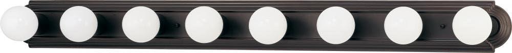 Nuvo Lighting 60/1287 Eight Light Racetrack Vanity, 8lt Vanity Strip