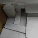 25" Mobile Folding Desk, Pneumatic No-Assembly Standing Desk, White