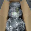 Gray Plant Pots with Drainage Holes & Saucers 15 Pack, Indoor & Outdoor Stackable Space-Saving Planters for Houseplants & Flowers, (7", 6.7", 6", 5.3", and 4.8" Inches), Durable & Weatherproof