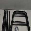 Expandable Shoe Rack, 2-Tier Metal Small Shoe Rack, Adjustable Shoes Organizer, Storage Shelf for Closet, Entryway, Black