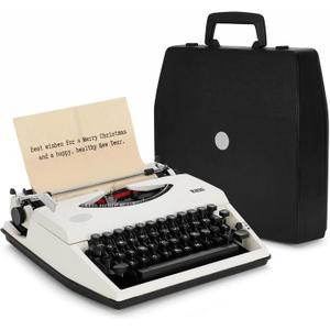 Vintage Portable Manual Typewriter with Ribbon & 100 Sheets Kraft Paper