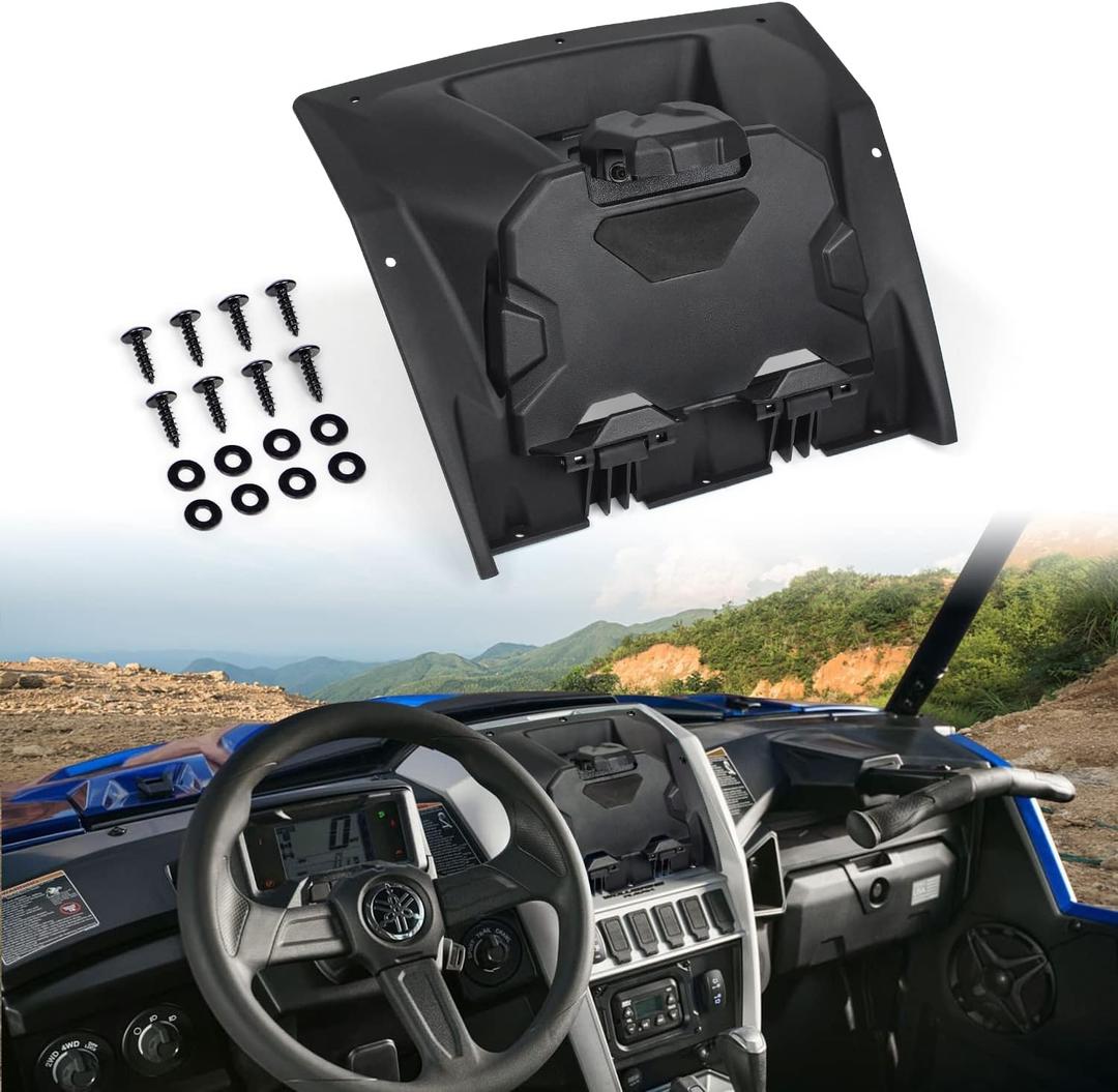 Electronic Device Mounts Compatible with 2021-2025 Yamaha Wolverine RMAX2 1000/ RMAX4 1000 Accessories Phone Tablet GPS Holder Mount with Storage Box Organizer Tray