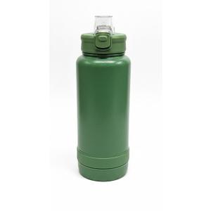 Insulated Stainless Steel Water Bottle BPA-Free Sports Water Bottle, Great for Travel, with Chug Lid - Leak & Sweat Proof with Anti-Dust Lid(army green)