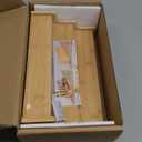 Spice Rack Kitchen Cabinet Organizer- 3 Tier Bamboo Expandable Display Shelf Yellow