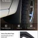 Kiwi Master Mud Flaps for 2019-2026 Chevy Silverado 1500 (Not Fits ZR2/LT Trail Boss/Custom Trail Boss), Heavy Duty Mud Guards, Front & Rear Splash Guards, No Drill, 4 Pcs Set
