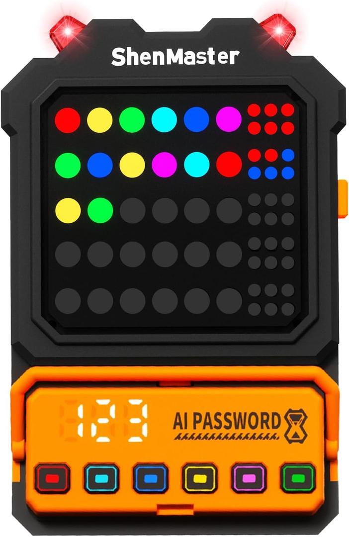 Fistone Brain Handheld Games for Kids, Super Decoder Code-Breaking Puzzle Game for Kids and Adults, Birthday Gift and Travel Games for Boys and Girls