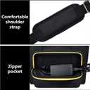 Karaoke Machine Bag Compatible with Ikarao Break X2 Smart Professional Singing System, Portable Storage Case for Karaoke Speaker with 2 Wireless Microphones for Kids&Adults - Black