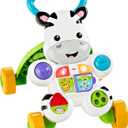 Fisher-Price Baby Push Toy Learn with Me Zebra Walker Musical Learning Activity with Lights & Fine Motor Play for Infants Ages 6+ Months