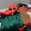 ReneeCho Adult’s Elf Costume Christmas Men Workshop Elf Suit Women Green Outfit Medium