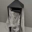 Black Floor Lanterns for Outdoor Indoor, Tall Metal Candle Lantern Set of 3