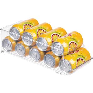 iDesign Soda Can Dispenser for Refrigerator or Pantry - Clear - Made in USA