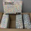 The Honest Company Clean Conscious Diapers for Delicate Skin | Up to 100% Leakproof | Hypoallergenic, Fragrance Free | Gender Neutral | Super Club Box, Size 4 (22-37 lbs), 104 Count (Prints May Vary) (Donut Grow Up + Cactus Cuties)