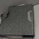 Shoe Organizer for Closet, Shoe Storage Solution with Clear Cover & Adjustable Dividers, Fabric Shoe Box Fits 16 +8 Pairs Shoes, Grey, 2-Pack