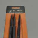 4-Piece Nail Setter Punch and Center Punch Set, Made of High Quality Metal Material with Knurled Grip Includes 1/32", 1/16", 3/32", 1/8" Black-Finished Nail Set