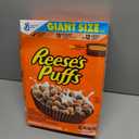 REESES PUFFS Chocolatey Peanut Butter Cereal, Kid Breakfast Cereal, Giant Size, 29 oz (EXP 09/19/26)