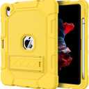 Azzsy Case for iPad 10th Generation 10.9 Inch 2022, [Built-in Pencil Holder] Heavy Duty Shockproof Rugged Protective Case for iPad 10.9 Inch 2022 Release, Yellow