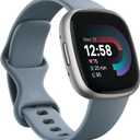 Google Fitbit Versa 4 Fitness Smartwatch, - Waterfall Blue/Platinum | Daily Readiness, 3-month Google Health Premium Membership included, GPS, 40+ exercise modes, sleep tracking