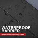 YGL Car Seat Covers for Front Seats,Waterproof Seat Covers for Cars,Durable Neoprene Car Seat Protectors,Interior Covers for Cars,Sedan Van Truck SUV(Black/Gray)