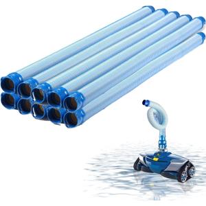 10 Pack, 39 Inch Swimming Pool Vacuum Hose Replacement, Pool Cleaner Hose fit for Zodiac and Polaris MX6 MX8 X7 T3 T5, Blue and White Twist Lock