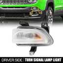 68256432AA Driver Side Front Left Park Turn Signal Light Fit for Jeep Renegade 2015-2018 2017 2016 CH2530105 Parking Marker Lamp Corner Light Assembly
