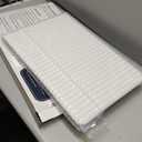 Stone Bath Mat Diatomaceous Earth Shower Mat Non-Slip Super Absorbent Diatomite Stone Mats for Bathroom Floor/Ktichen Cuonter Quick-Drying Easy to Clean (24''*16''White)