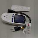 Upgraded Watt Meter Power Meter Plug Home Electricity Usage Monitor, Electrical Usage Monitor Consumption, Energy Voltage Amps Kill Meter with Backlight, Overload Protection, 7 Modes Display-With Cord (1 Pack, Blue, White)