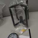 Bosomfr 1Light Black Ceiling Light Fixture Semi Flush Mount, Rustic Vintage Retro Ceiling Light Metal Industrial Farmhouse Chandelier Lamp for Hallway Entryway Bedroom Dining Room 9.05''