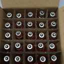 Oviejo 25 Pack Flickering Flame Light Bulbs, C7 Orange Light Bulbs 1 watt, Flame Christmas Light Bulb for Indoor Outdoor Christmas String Light Party Decor