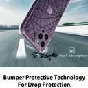 YESPURE for iPhone 14 Pro Max Halloween Case,Black Spider Web Halloween Designed Crystal Clear Soft TPU Anti-Fall Anti-Scratch Shockproof Protective Phone Cover 6.7 inch - Spider Web