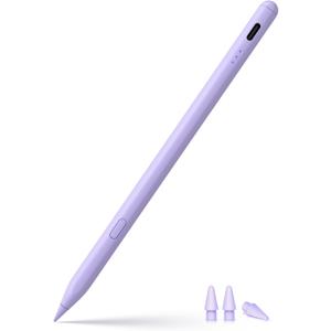 Stylus Pen for ipad 2018-2025, USB-C Fast Charging Pencil, Pixel-Perfect Tilt Sensitivity for iPad 11/10/9/8/7/6/A16, iPad mini 7/6/5, iPad Air M3/2 11"/13"/5/4/3, iPad Pro M5/4 13"/12.9/11 Purple