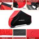 NEVERLAND Motorcycle Cover Waterproof Outdoor - All Season Scooter Covers Heavy Duty with 2 Lock-Holes, Bandage & Storage Bag Fits Most Motorcycles, Scooters, Dirt Bikes, Sportbikes (Up to 86)