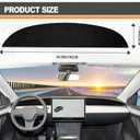 Model 3 Model Y Dashboard Cover Interior Tesla Accessories Compatible with Model Y/3 2017-2021 2022 2023 (Black)