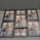 Giftgarden 5x7 Picture Frame Antique Silver 7 Pack, 5” by 7” Distressed Silver Photo Frames Rustic for Wall or Tabletop
