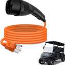 2.04.0620 EV Golf Cart Charging Power Cord Compatible with Evolution ICON EV Golf Carts 120V 3 Pin Charge Cable Assembly Replacement# ST-031016-PT
