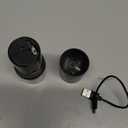 SAITAMA Electric Herb Grinder - Compact & Powerful, USB-C Rechargeable, Stainless Steel Blades, Clear Chamber for Precise Grinding, Fast & Even Grind (Black)