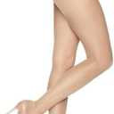 L'eggs Sheer Energy Medium Support Women's Compression Tights, Control Top, Sheer Toe, Nude, Size Q (Pack of 3)