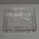 Clear Storage Container Drawer Organzier Dividers,Removable Divided Plastic Storage Bin with Lid, Storage Organizer for Scarves Ties Bras,Clear Dresser Organizers (Large-No Grids)