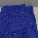 RUN HELIX Bath Rugs Non Slip Washable 2 Piece Non Slip Extra Absorbent Shaggy Chenille Bathroom Rugs and Mats Sets Blue