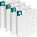 4 Pack 115115 HEPA Filter Compatible with Winix C535 C909 Air Purifier and PlasmaWave P300 AM90 6300 6300-2 9000 9800 H13 True HEPA Replacement