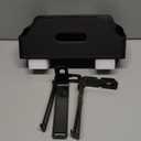 SLIMI 1 PC Car Backseat Organizer, 3 in 1 Multifunctional Double Cup Holder Tissue Box with 2 Hooks, Universal Car Seat Back Organizer, for Most Cars (Black)