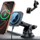 ESR for MagSafe Car Mount Charger, for Magsafe Car Charger, Dashboard/Windshield Magnetic Wireless Phone Charging, 360 Rotation, Magnetic Car Phone Holder for iPhone 16/15/14/13/12, S25,Fast Charging