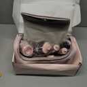 5 in 1 Hot Air Styler Wrap - High-Speed Hair Dryer, Volumizing Brush with Auto Curlers, Fast Drying & Frizz-Free Styling Straightening, No Heat Damage, Includes Travel Bag, Gift for Women (Pink)