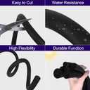 ToLanbbt Backer Rod EPDM Rubber 1" Diameter x 20' Length Caulk Saver Door Window Weather Stripping Seal for Concrete Filling Joints and Gaps (Black)