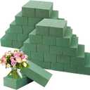 Prashent 96Pcs Floral Foam Blocks Green Wet Dry Flower Foam Plant Foam for Fresh & Artificial Flower Arrangements DIY Craft 5.5”L x 3.1”W x 1.7”H