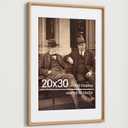 Heimlove 20x30 Picture Frames Natural Oak,Original Wood Hand Make Crafted Poster Frame with Mat to 16x24 Graduation Picture Display,Family Picture,Wedding Picture,Photo,Document Wall Decoration