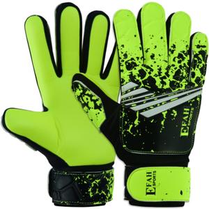 Soccer Goalkeeper Gloves for Kids Boys Children Youth Football Goalie Gloves with Strong Grips (Size 5 suitable for 9 to 12 years old, Fluorescent Yellow)