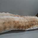ZonLi Fluffy Body Pillow for Adults, Fuzzy Faux Fur Body Pillow with Shredded Memory Foam, Adjustable Support for Side Sleepers, Pregnancy & Decor, Gifts, 20 x 54 Inch, Light Tan