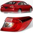 Taillight Assembly for Honda Accord Sedan 2018-2022 - Brake Tail Light Replaces for 33500TVAA01 and HO2805118 - Outer Tail Lamp for Passenger Right Side RH